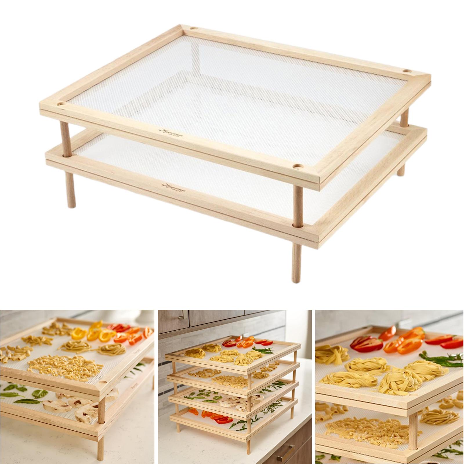 Houten Spaghetti Droogrek Dehydrator Voedsel Droger Voor Groente Vis