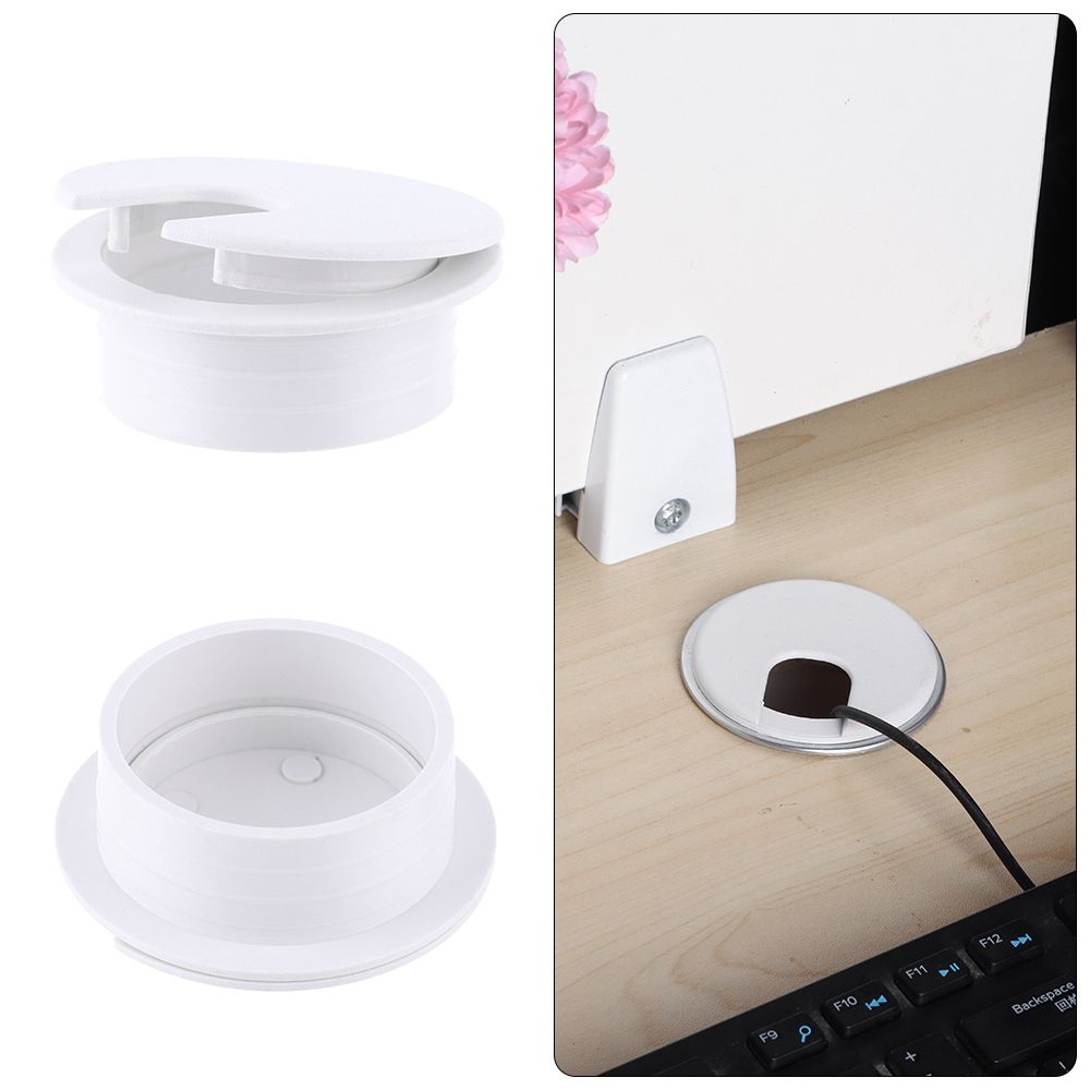 1PC 35/50mm Wire Hole Covers Grommet Computer Desk Cable Hole Cover Cap Plug Furniture Line Tidy Storage Holder Cable Fastener