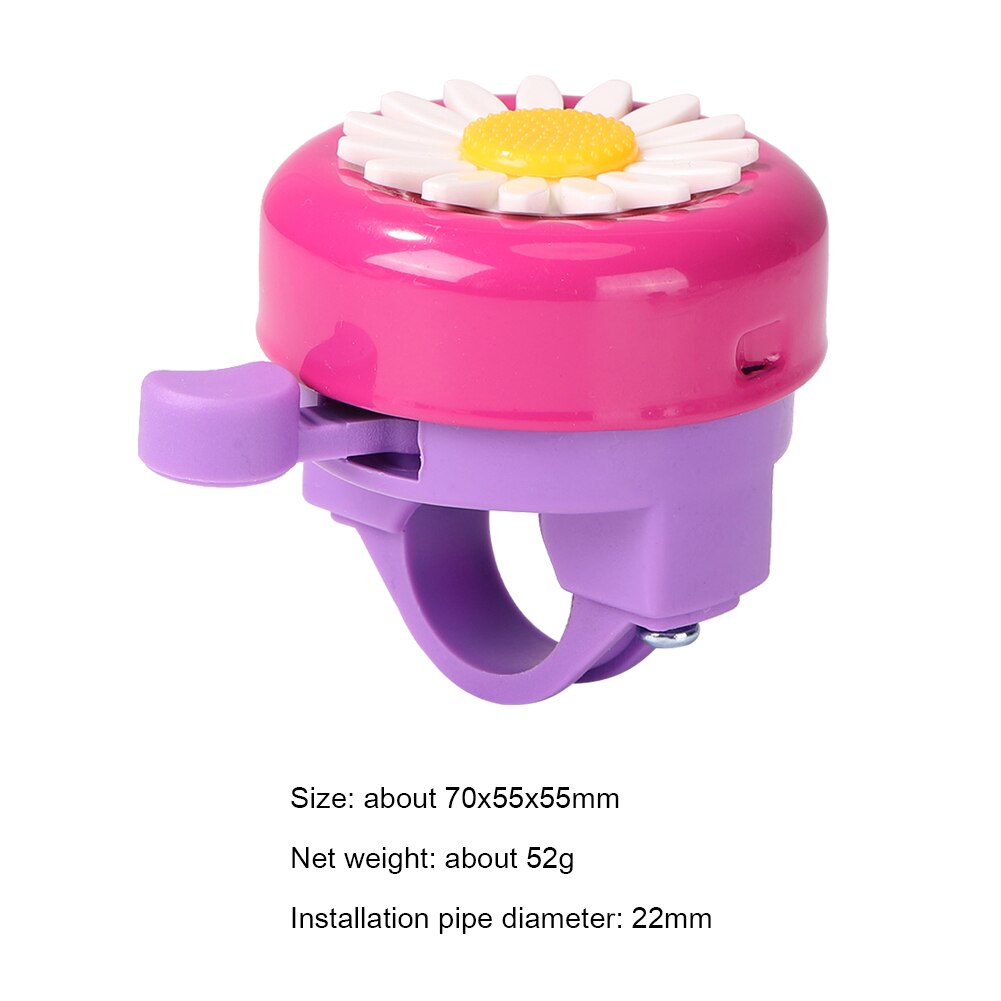 Child Bike Bell Daisy Cycling Horns Funny Mountain Bike Road Bicycle Marguerite Handlebar Horn Safety Alarm Bell for Kids
