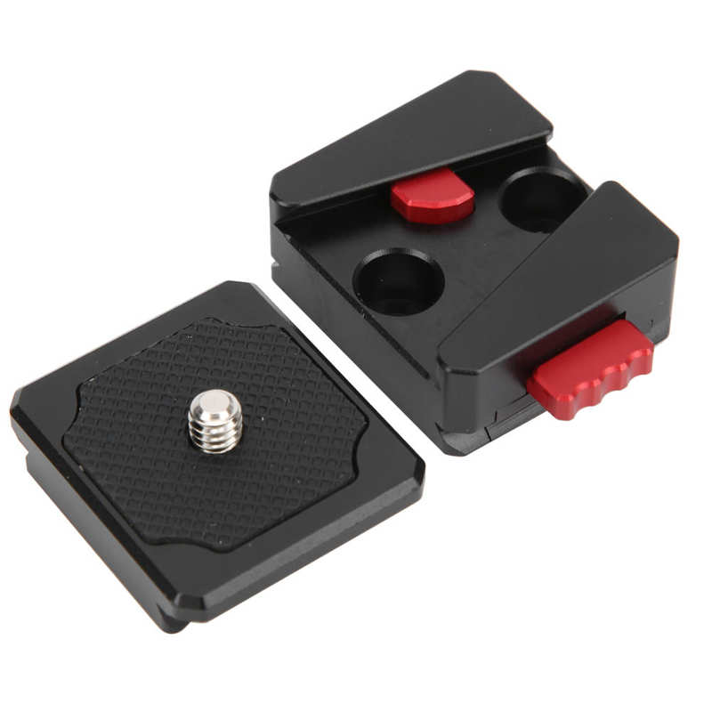 Mini Quick Release Plate Mount Self-Locking Function 1/4inch Screw for V-Mount Battery/Tripod/Slide Rail/Stabilizer Accessories