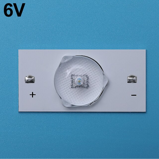 Cuentas de lámpara SMD de 3V y 6V con Fliter de lente óptica para reparación de TV LED de 32-65 pulgadas con Cable de 2M, accesorios de tira de retroiluminación LED: 30ps / routine(6V)