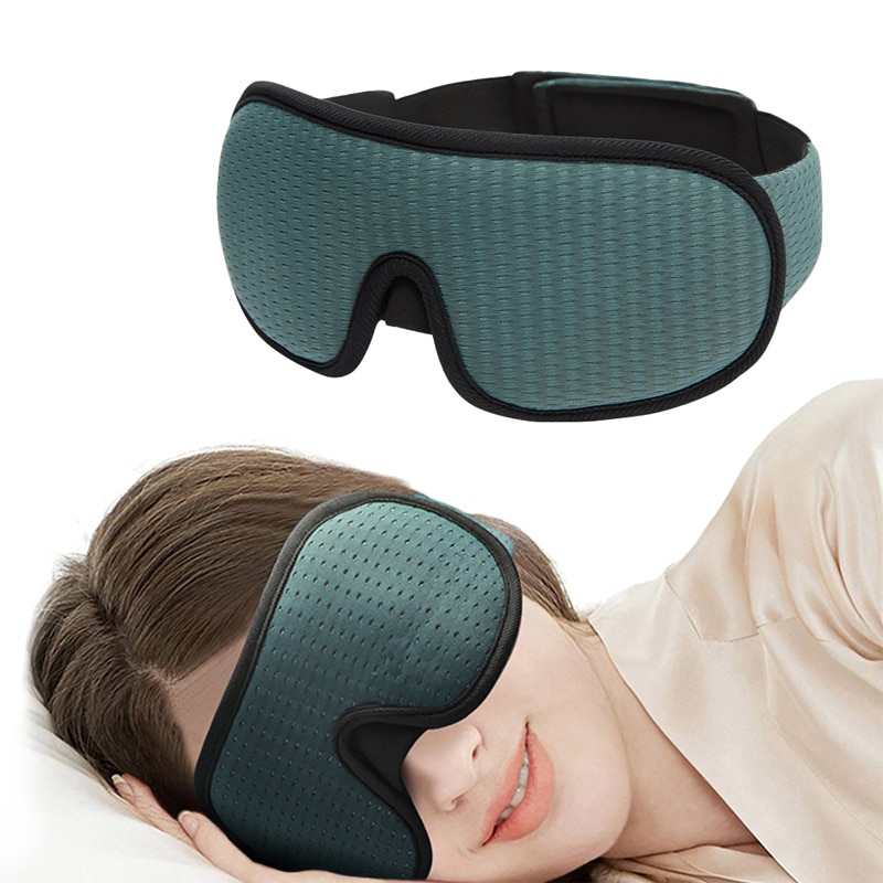 3D Slaapmasker Blokkeren Licht Ademend Zachte Gewatteerde Slaap Masker Voor Ogen Slapen Blindfold Eye Cover Slaapmasker Eyepatch