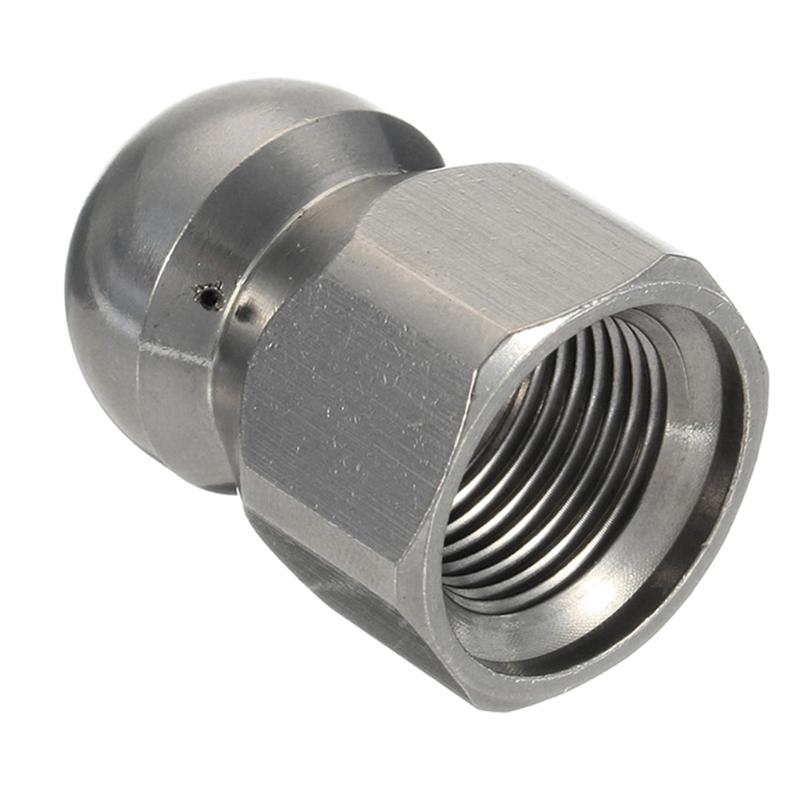 High Pressure Washer Stainless Steel Accessories G1 / 8 " G1 / 4 " G 3 / 8" Drain Sewer Cleaning Jetter Rotary Nozzle: 6