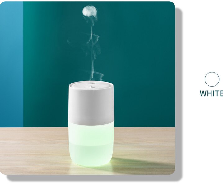 Xiaomi – Mini humidificateur d&#39;air, , deux modèles, 7 types de lumières, effet de fumée: White