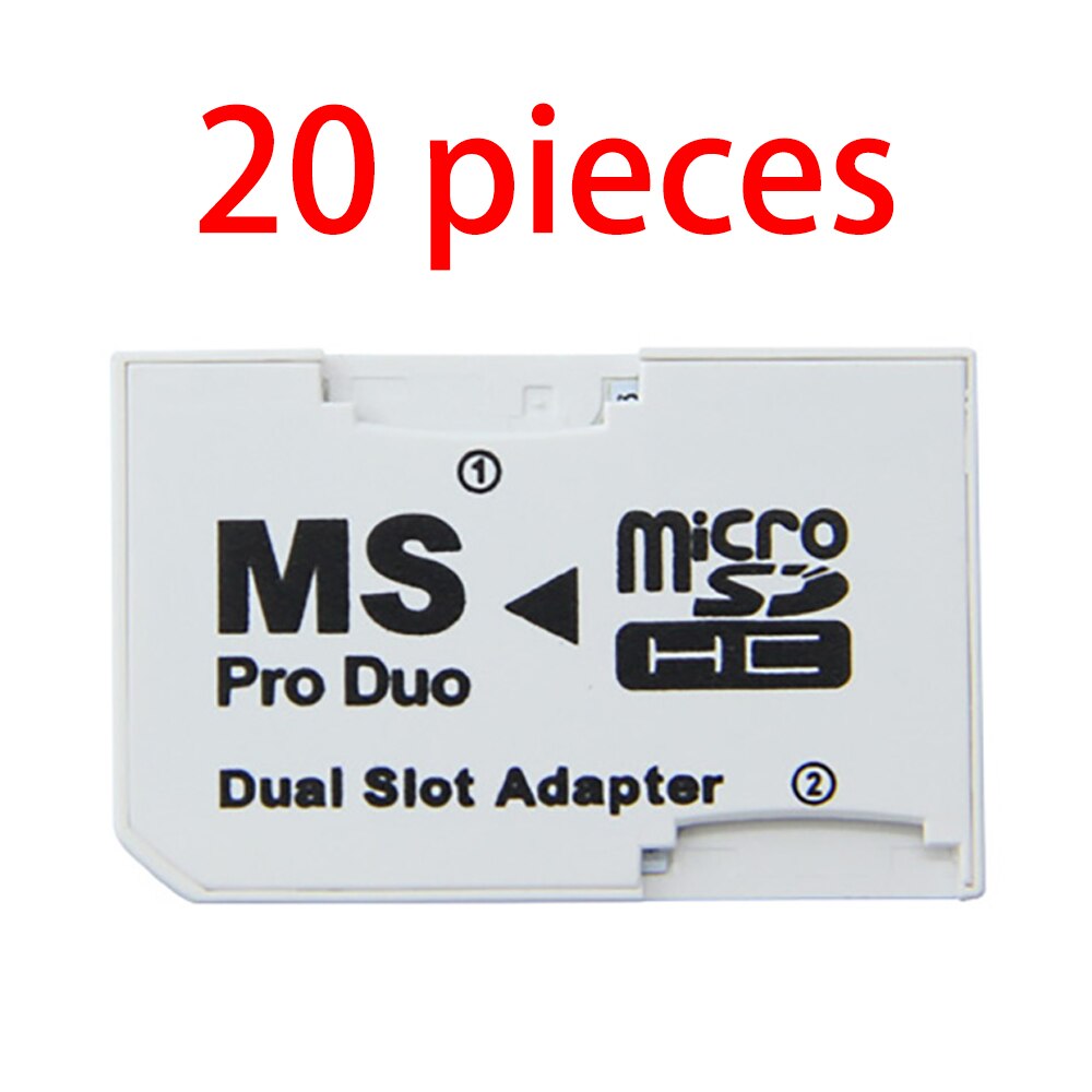 Micro SD TF to Memory Stick MS Pro Duo Card Adapter CR-5400 Dual Slot 10pcs/lot 20pcs/lot