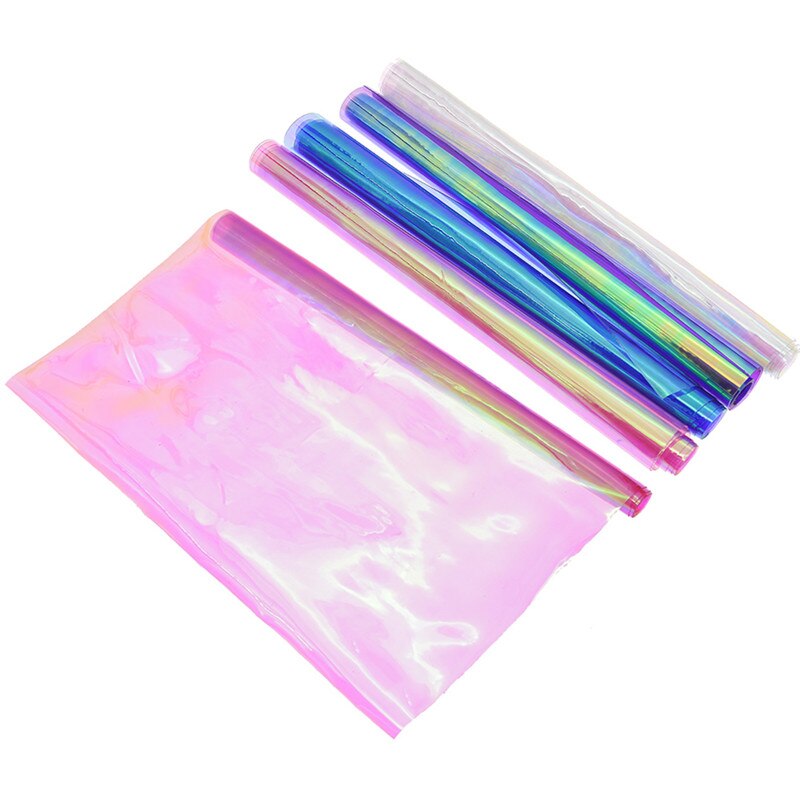Transparent PVC Synthetic Leather DIY Material For Handbag Shoes Belts Clothes A4 Clear Sewing Fabric