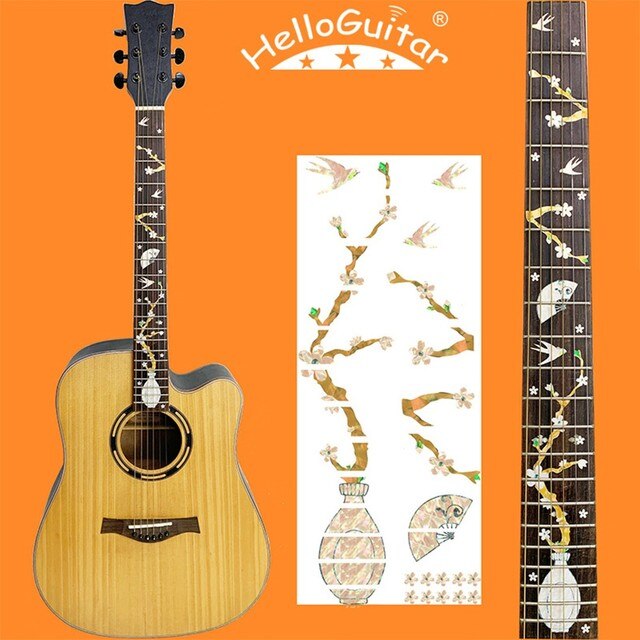 Guitar Fretboard Notes Map Labels Sticker Fingerboard Decals Inlay Sticker DIY Cool Style For 6 String Acoustic Electric Guitar