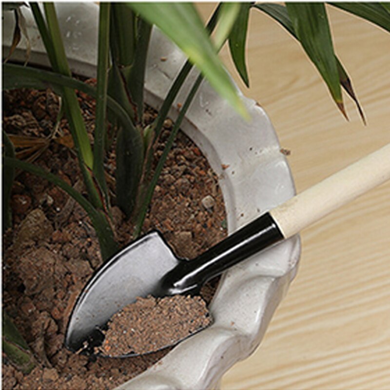 Mini tredelt hjem havearbejde værktøj sæt altan plante skovl rive multifunktionelt udendørs bonsai værktøj