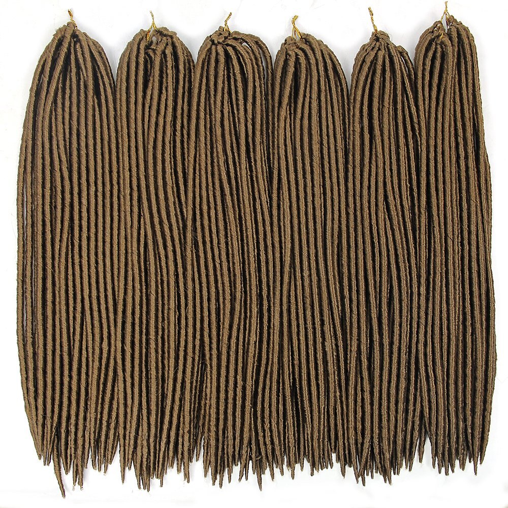 Freewoman Zachte Dreadlocks Gehaakte Vlechten Godin Faux Locs Haak Hair Synthetische Faux Locs Vlechten Hair Extensions Voor Meisjes: 30