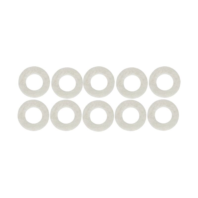 Alfombrillas de fieltro de algodón para trompeta, almohadilla para llave, Accesorios de reparación de trompeta, diámetro de 1,8mm, espesor de 3mm, 10 Uds.
