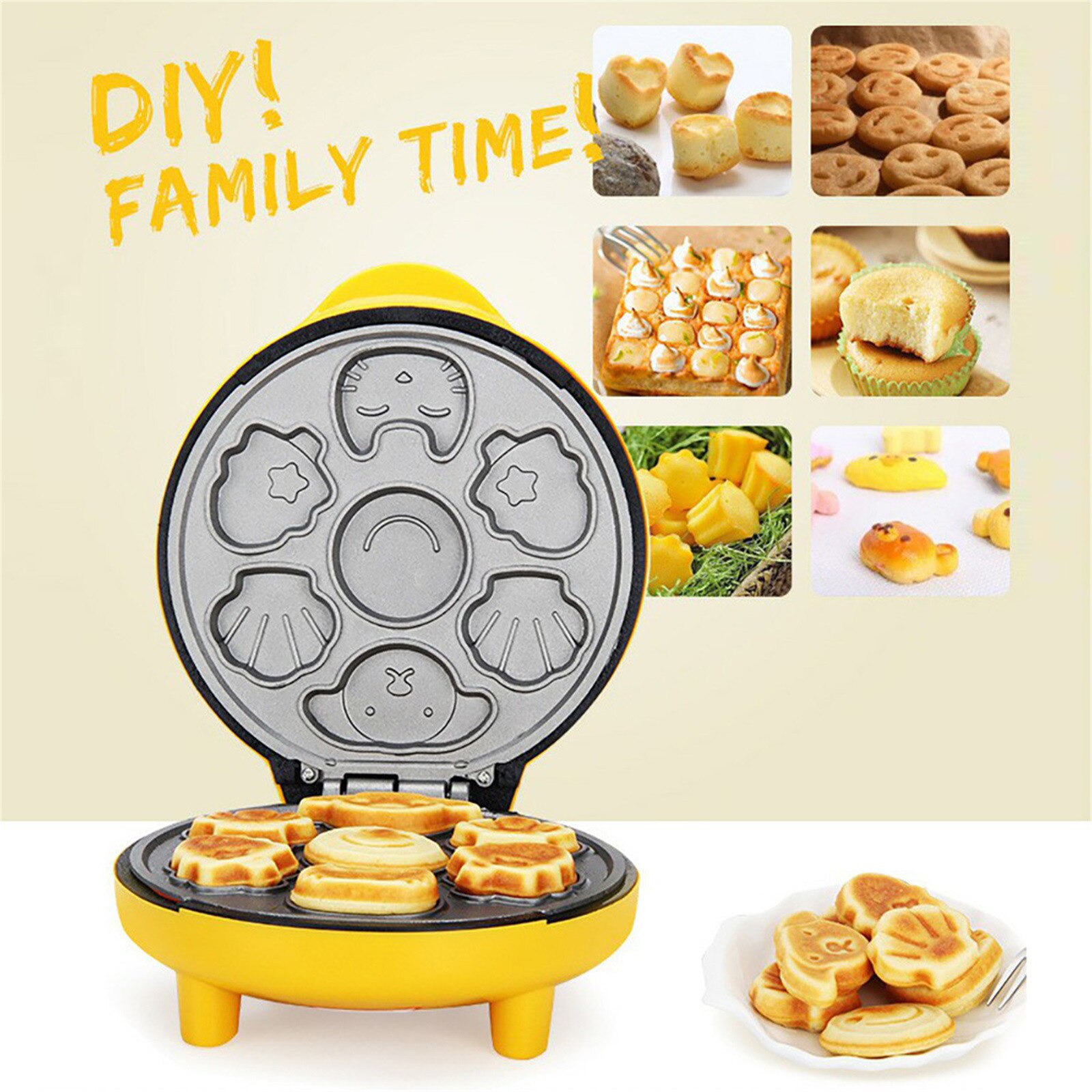 Multi-function Home Cake Machine Breakfast Sandwich Maker Home Cake Machine Bread Machine Heating Baking Breakfast Machines#g30