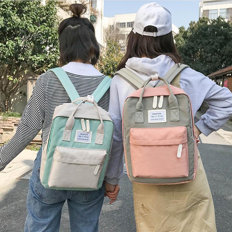 Campus kvinder rygsæk skoletaske til piger skuldertaske lærred kvindelig bagpack laptop rygsække nylon rygsæk bolsas mochila