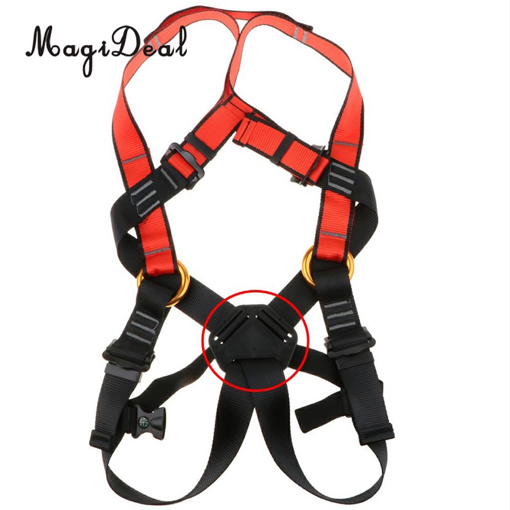 Full Body Safety Harness Back Point Buckle for Men Women Outdoor Rock Climbing Tree Arborist Caving Rappelling Roofing Downhill