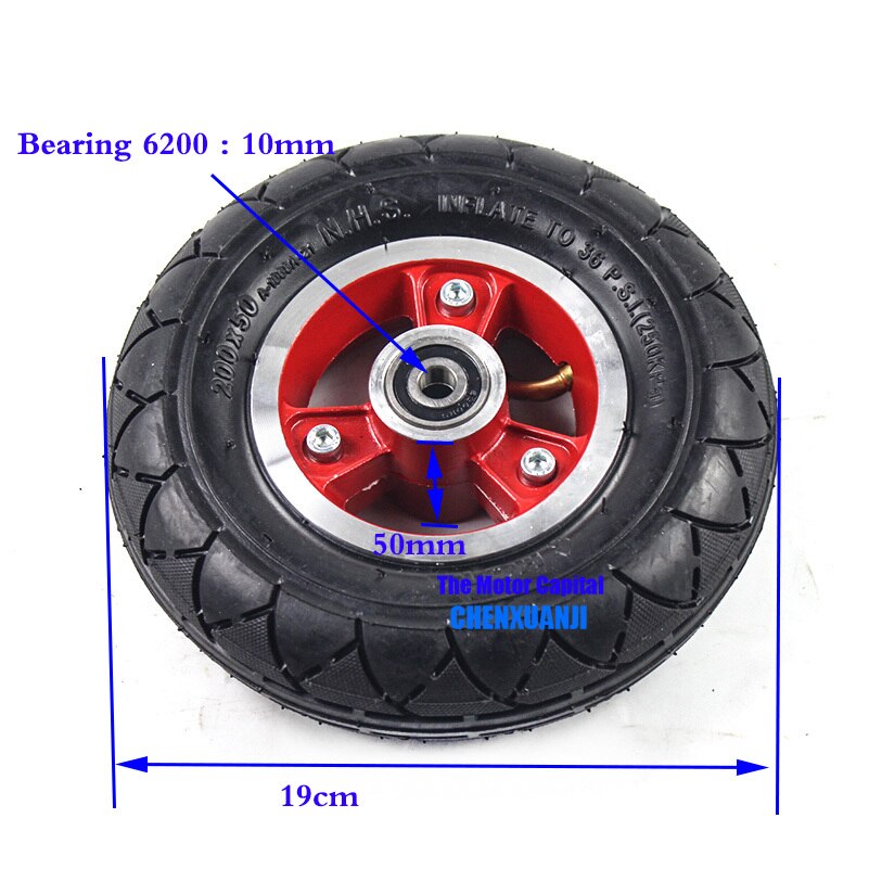 Mobility Scooter tire 200 x 50 (8x2) Solid Tire 200X50 Fits Gas Scooter Electric Scooter Vehicle 200 X 50