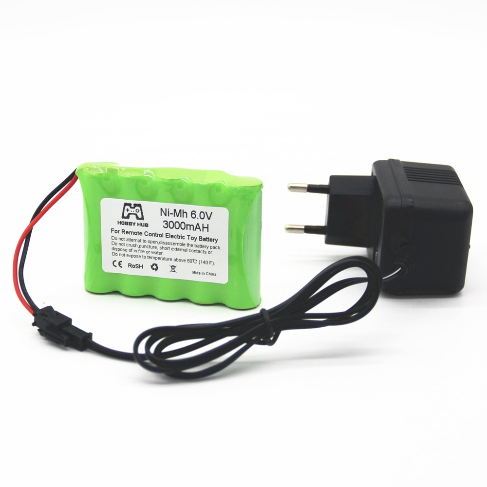 Hobby Hub 3000 Mah Ni-Mh 6 V Aa 2800 Mah 2400 Mah Oplaadbare Batterij 6.0 V Voor Elektrische Speelgoed Voor rc Auto Vrachtwagen Boot 3000 Mah Aa