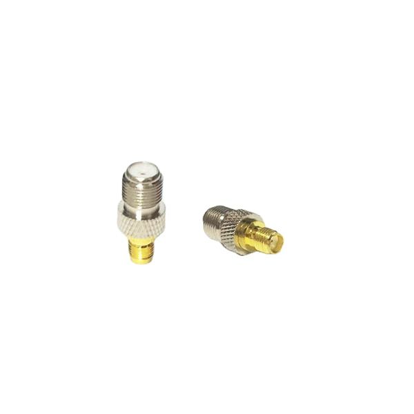 1Pc F Vrouwelijke Jack Naar Sma Vrouwelijke Jack Rf Coax Adapter Converter Straight Verguld