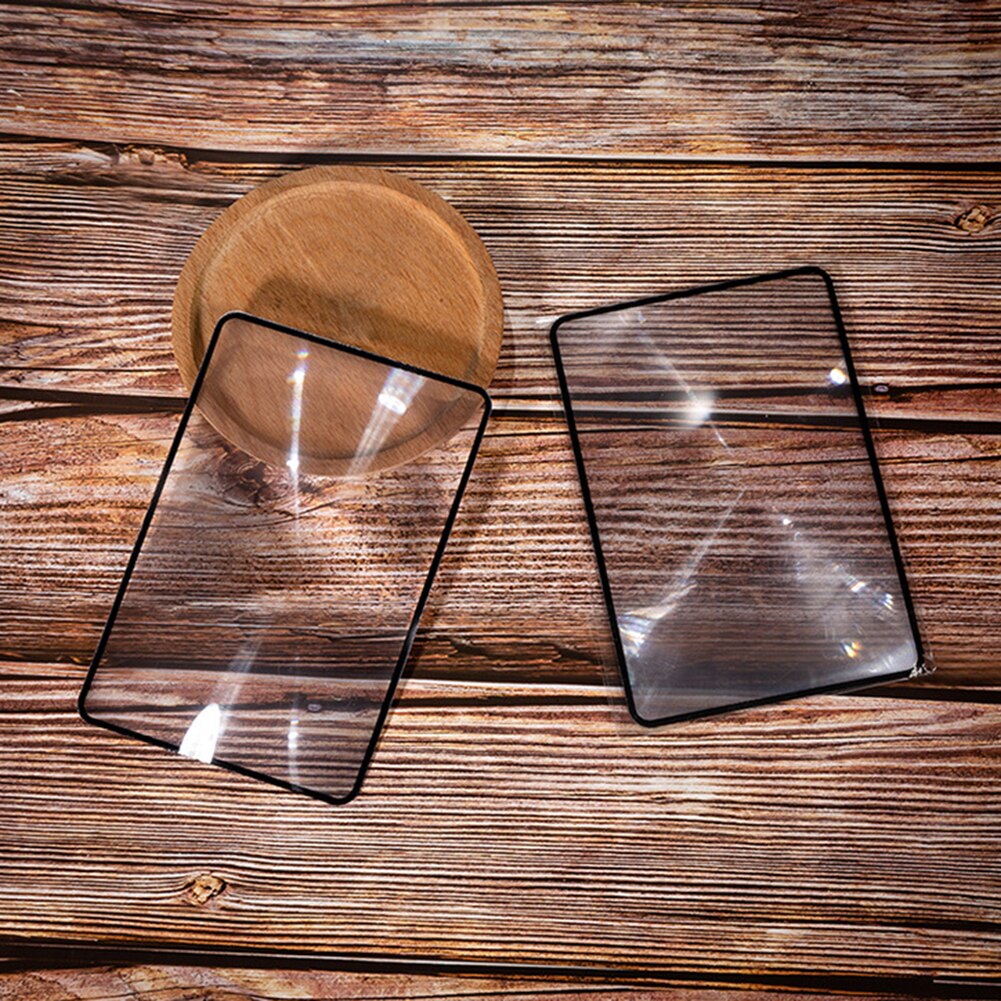 3x kirjan sivun suurennus 180 x 120mm ultraohut kätevä  a5 litteä pvc suurennuslasilevy suurennuslasin linssi