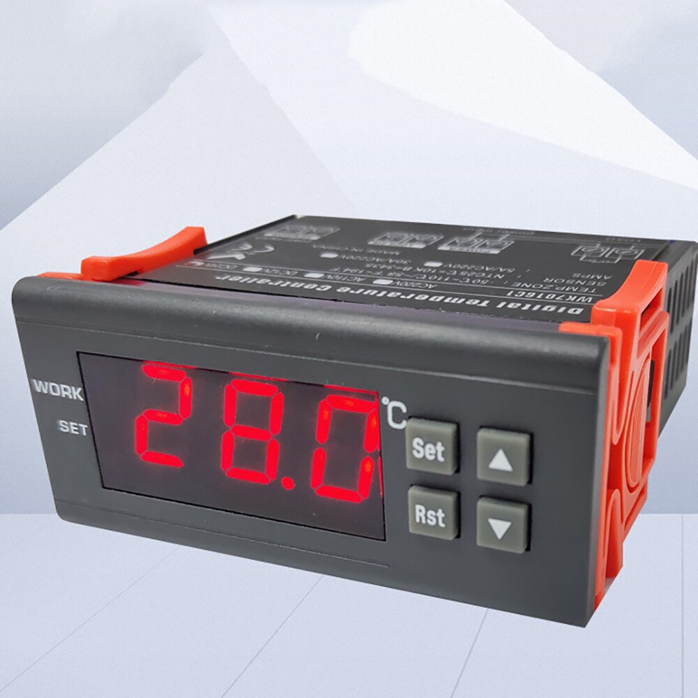 WK7016C1 110-220V Temperature Humidity Controller Thermostat Sensor NTC Sensor Black