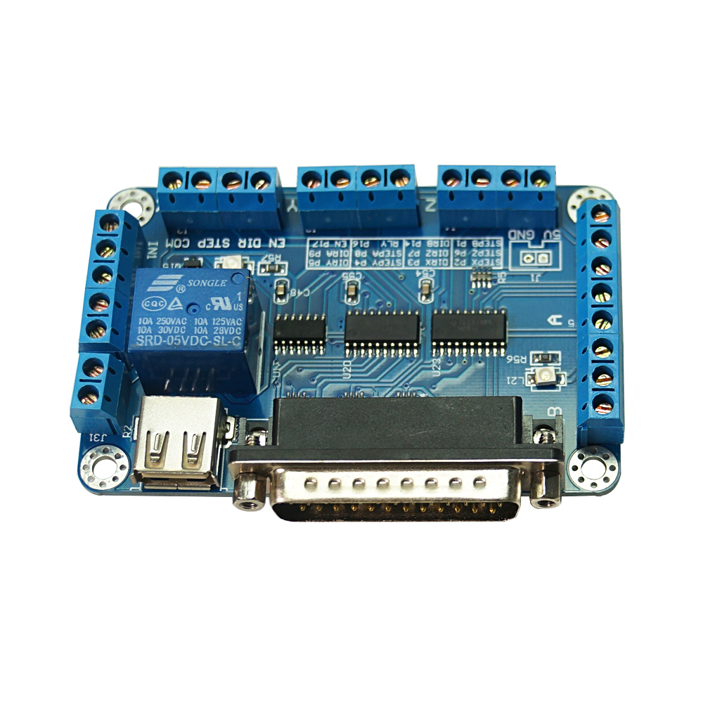 CNC – adaptateur de convertisseur de Port USB vers parallèle LPT MACH3, contrôleur 6 axes, Port parallèle vers USB
