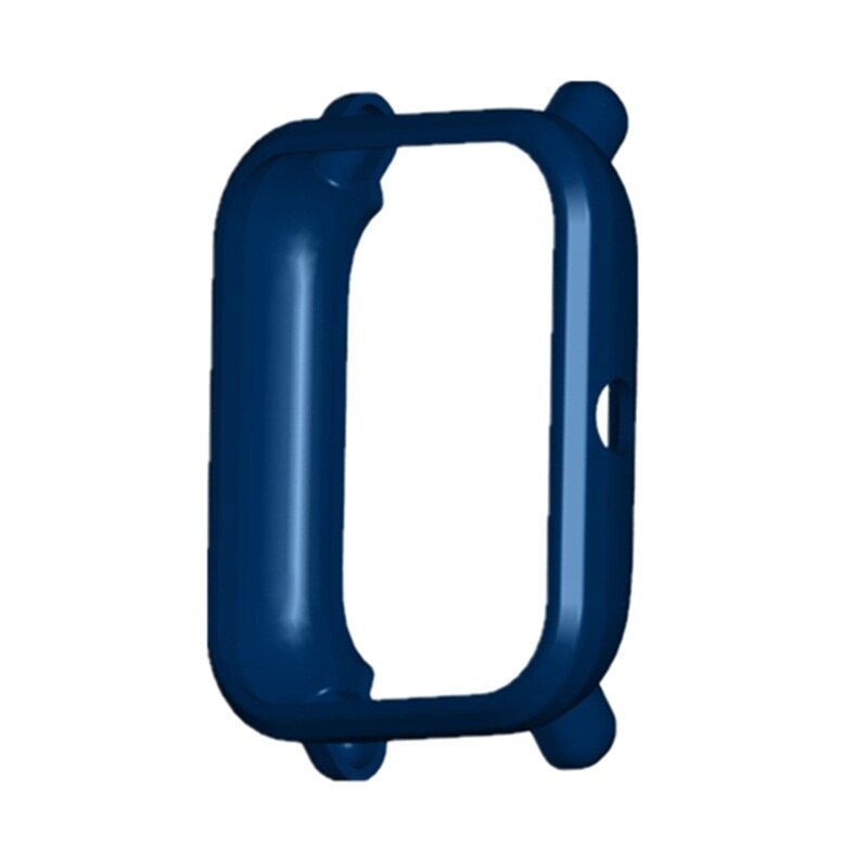FIFATA TPU Protective Case Bumper For Xiaomi Amazfit Bip U / Bip / POP Smart Watch Cover Edge Frame Shell For Huami Amazfit BipU: Midnight Blue / Amazfit Bip