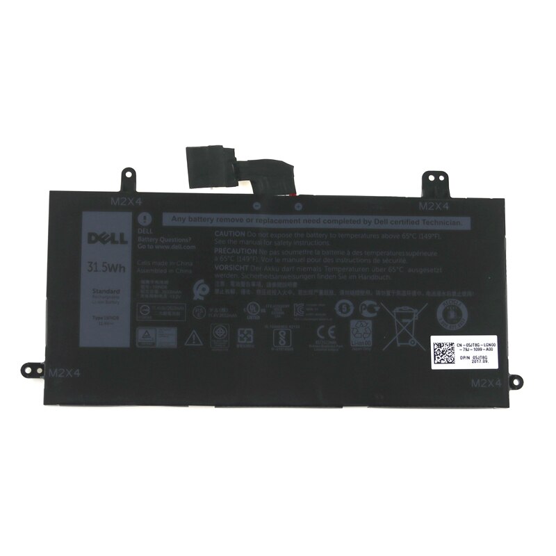 Original Laptop battery For DELL LATITUDE 5285 5290 J0PGR 1WND8 Built-in laptop battery 7.6V 42Wh 11.4V 31.5Wh: 11.4V  31.5Wh  1WND8