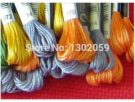 Fil de soie Royal, vous pouvez choisir des couleurs spécifiques, 120 pièces, pour broderie, point de croix