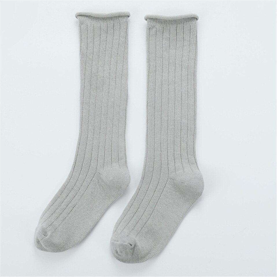 Frühling Baby kind Socken Für Mädchen Neugeborenen Kleinkind Knie Hohe Spitze Socke Lange Mädchen Niedlich Beinlinge Für Neugeborene Infantile socken: Gray