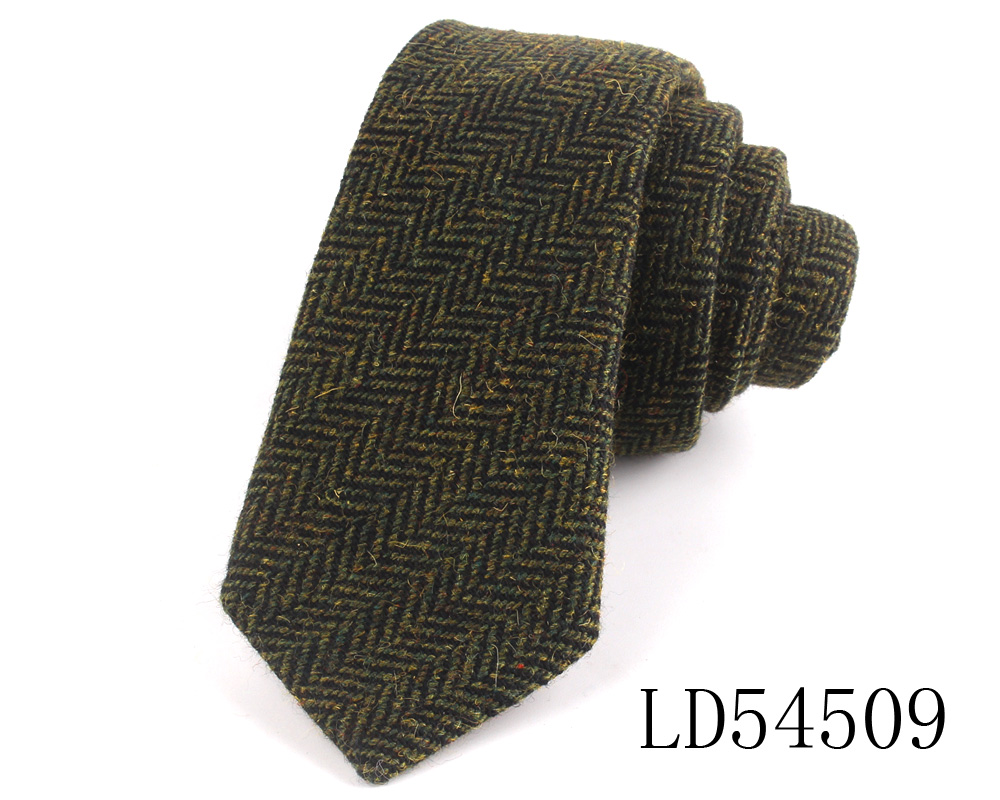 Cravatte sottili in lana per uomo Donna Cravatte casuale a righe Cravatte strette Ragazzo Ragazze Cravatta di lana Gravata Regalo Cravatte uniformi: Cielo Blu