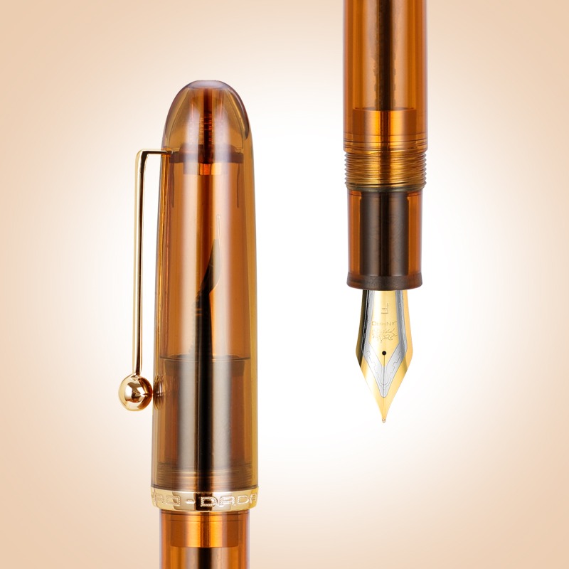 JINHAO 9016 Dadao stylo plume EF/F/M plume acrylique Transparent Spin stylo bureau fournitures scolaires papeterie stylos d'écriture PK 9019