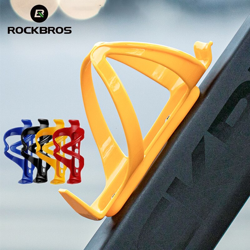 Rockbro sykkel vannflaskeholder sykkel ultralett flaskeholder pvc sykkel flaskeholdere landeveissykkel tilbehør 4 farger