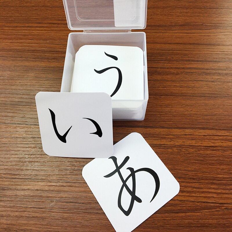 Poker Iron box Japanese Kana Product Custom DIY Character Picture Free literacy Card Early Childhood Education Enlightenment