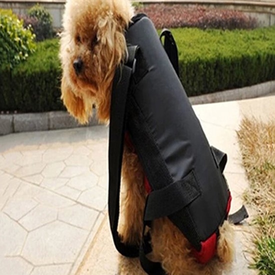 Mochila De Transporte al aire libre para mascotas, bolso de hombro con correa frontal para cachorros, perros y gatos, a la
