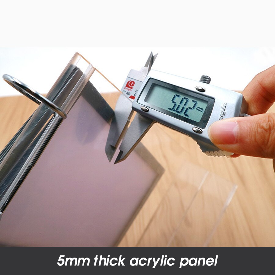 A4 Double-sided 8.5" X 11" Transparent Flip Frame Acrylic Table Sign Menu Paper Frame Desk Display Card Stand Racks