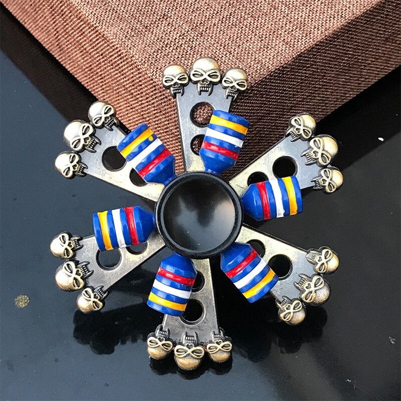 Zinc Alloy Metal EDC Fidget Spinner Double Layer Hand Spinner Anxiety Stress Relief Finger Toys Tin Box Package for Boys: 23