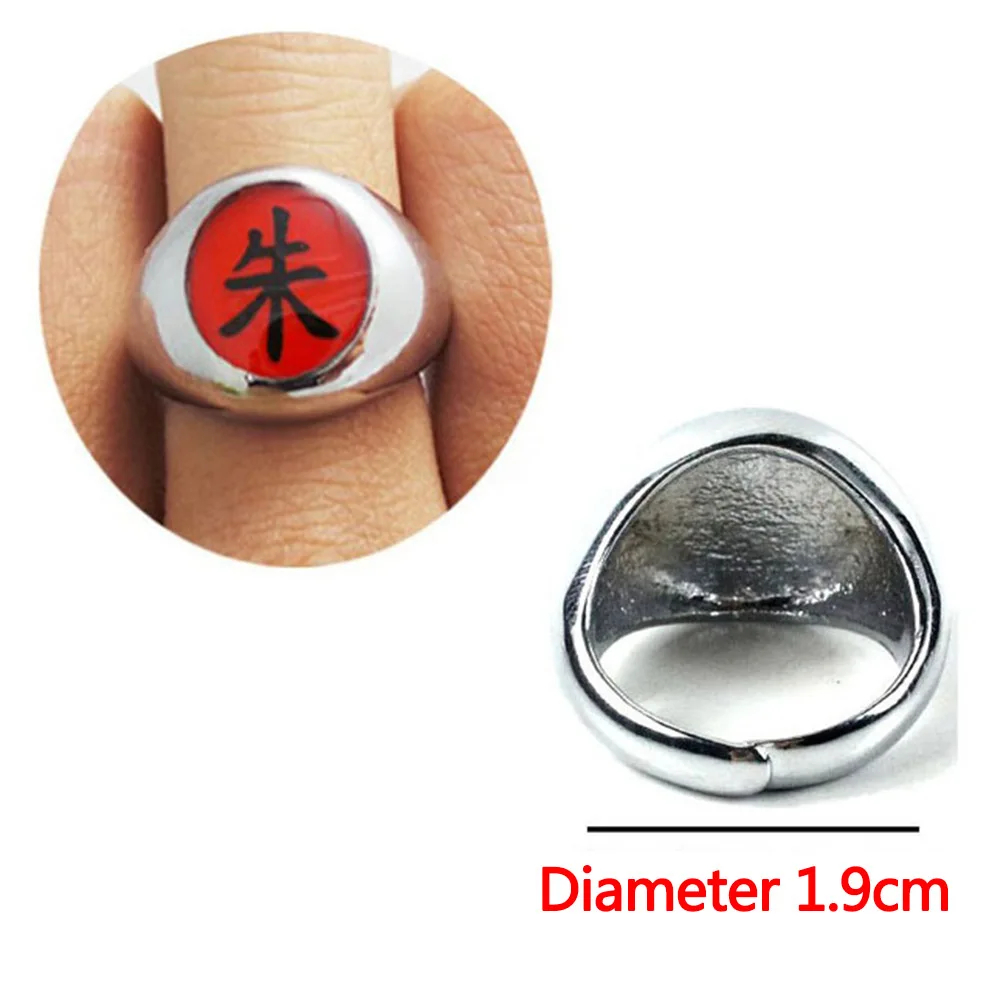 Naruto Akatsuki Ringen Hoofdbanden Anime Figuur Itachi Cosplay Ring Accessoires Rekwisieten Sieraden Kerstfeest