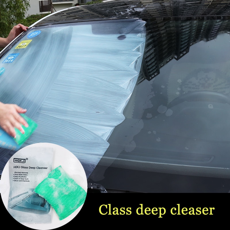 Bil ridsefjerner flydende svamp glas dyb rengøringsmiddel bilglas rengøring svamp glas fjern oliefilm bil styling