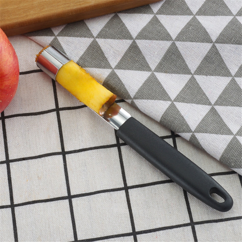 ! Zwart Rvs Fruit Appel Peer Corer remover Snijmachines Cutter Keuken Tool