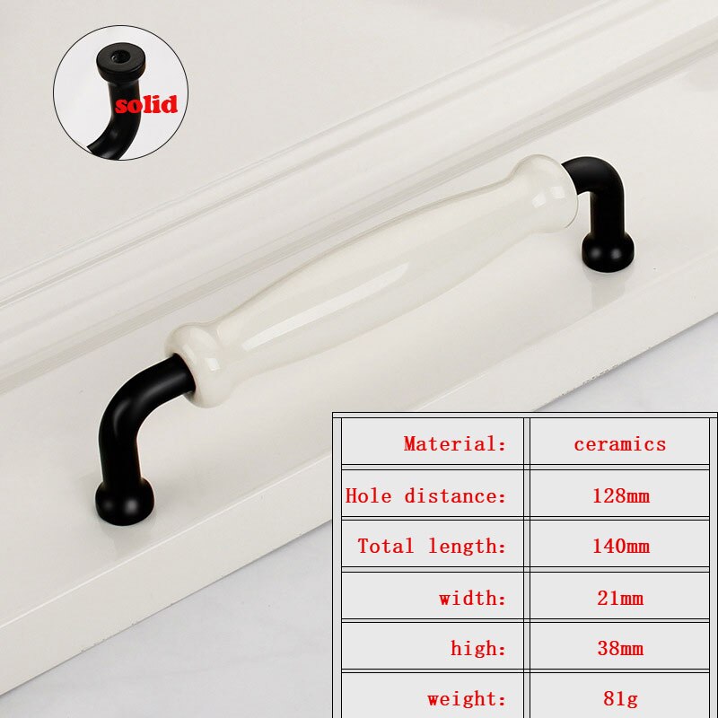 Ceramiczne drzwi uchwyty i pokrętła nordycki meble uchwyt biurko gałka szuflady uchwyt szafki kuchenne i uchwyt kredens sprzęt kuchenny: 128-1