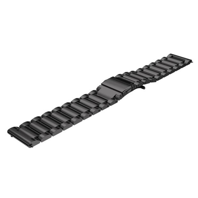 Bracelet en métal d'origine pour Huawei montre GT Bracelet de montre intelligente 22mm Bracelet de remplacement en acier inoxydable pour LEM12 LF26: black