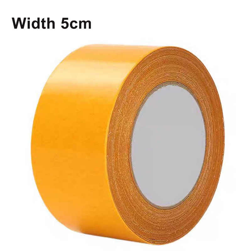 Super kleverige, dubbelzijdige plakband met hoge viscositeit - perfect voor tapijt-, leer-, muur- en vloerbevestiging!: Oranje / 5 meter