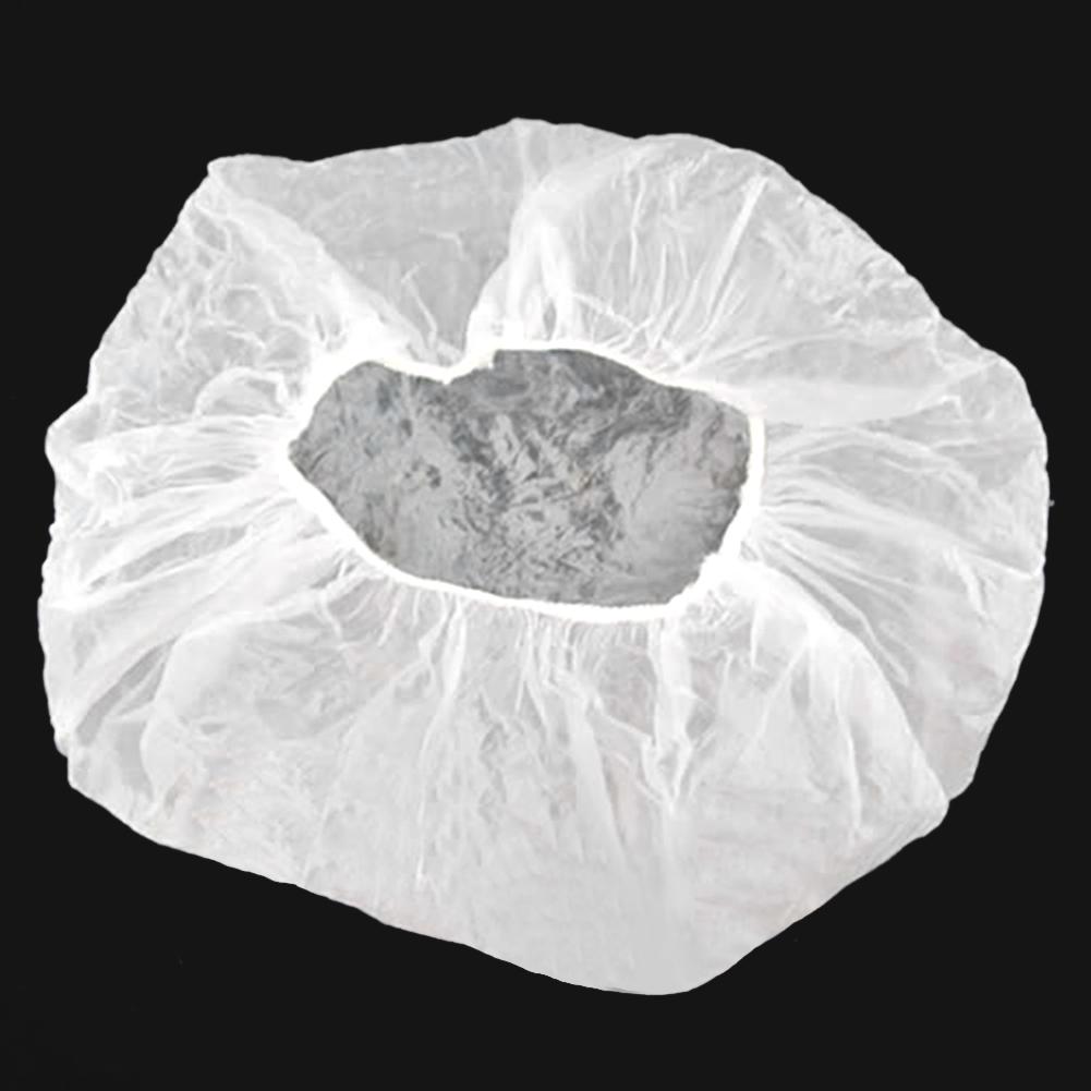 Bonnets de douche jetables, 50/100 pièces/lot, bonnet de bain élastique, transparent, pour hôtel, Salon de cheveux, salle de bain