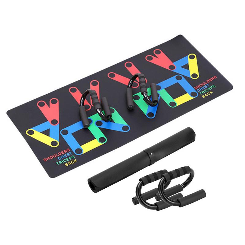Push Up Rack Board System Comprehensive Fitness Exercise Workout Pushup Stands Complete Training Gym Exercise Push-up mat