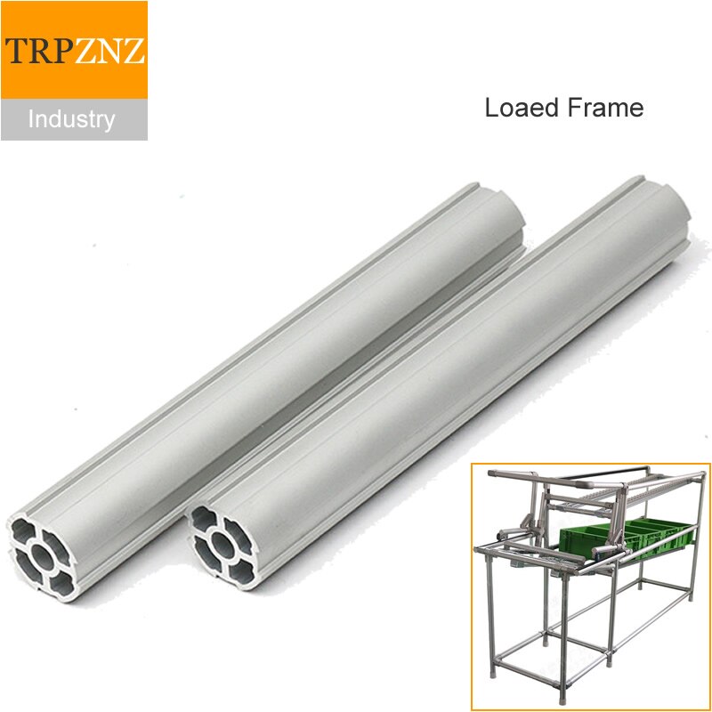 Cadre Loaed, barre profilée en tube maigre en alliage d'aluminium, DY-28-03A, établi, cadre général de la ligne d'assemblage, profilés en aluminium industriels
