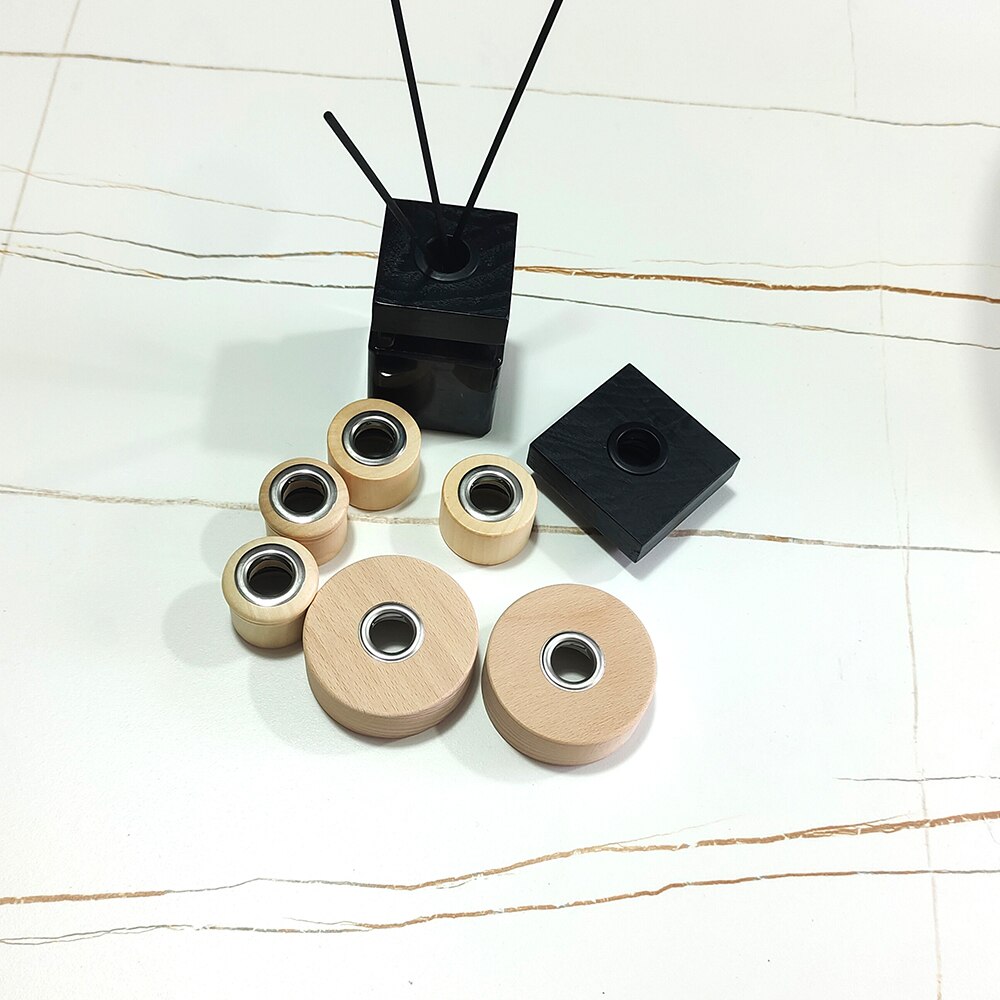 1pcs Round/Square Natural Wooden Caps for Aromatherapy Diffuser Bottle Essential Oil diffused Wood Essential Oil Wooden Caps