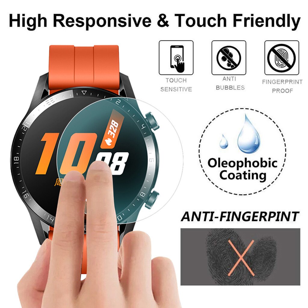 5xExplosion-proof Tpu Volledige Cover Screen Protector Film Voor Huawei Horloge GT2 42 Mm Horloge Screen Protector Accesorios: 3pcs