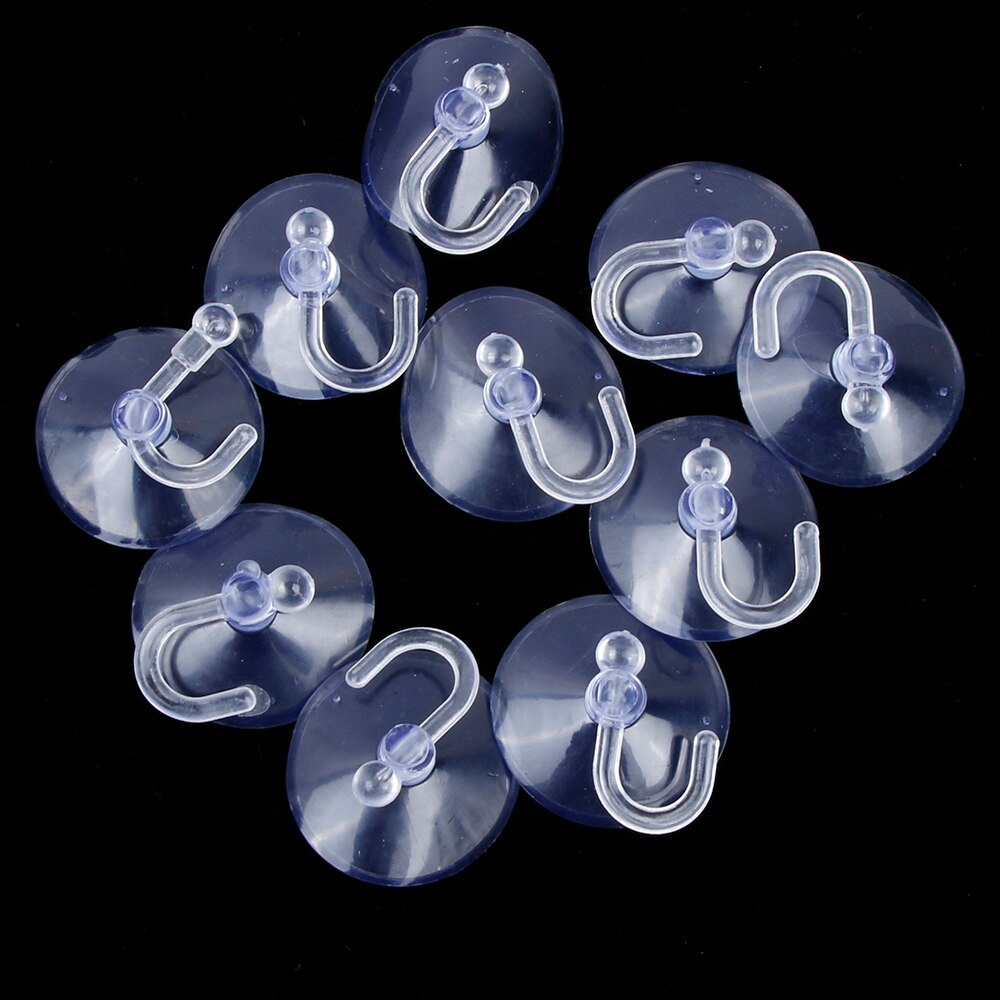 5 pièces/ensemble Transparent 100% caoutchouc verre fenêtre mur crochets cintre forte ventouse ventouses cuisine salle de bain pour petites marchandises