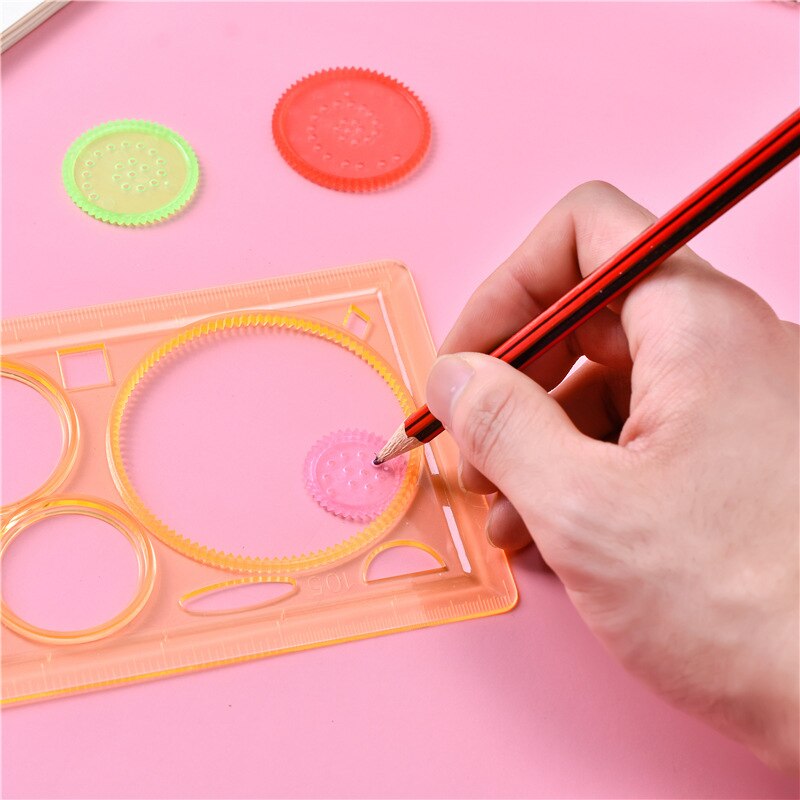 Geometric Ruler For Students Math Drawing Plastic Multifunctional Drawing Ruler Drawing Drafting Tools Learning Painting Tools