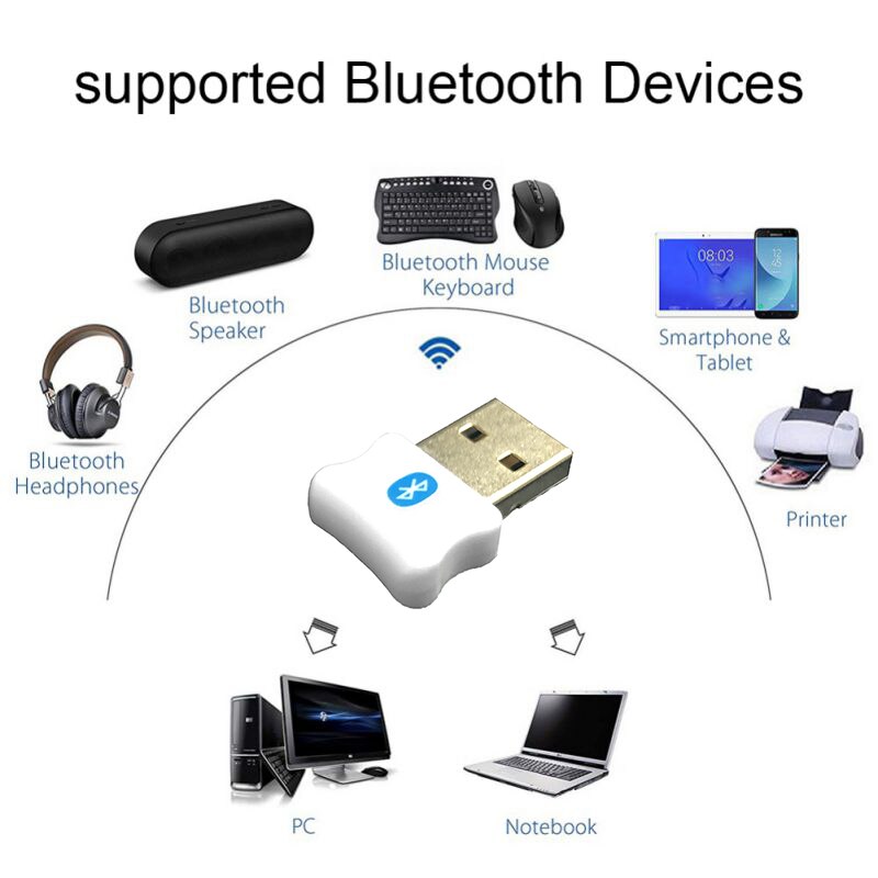 Drive Free Usb Bluetooth 5.0 Adapter o Receiver Transmitter Dongle for Ps4 Desktop Mouse Aux Speaker