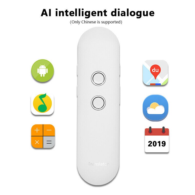 Draagbaar  t4 -talig lichtgevend stemvertaling fototekst opname vertaalapparaat compatibel met android a