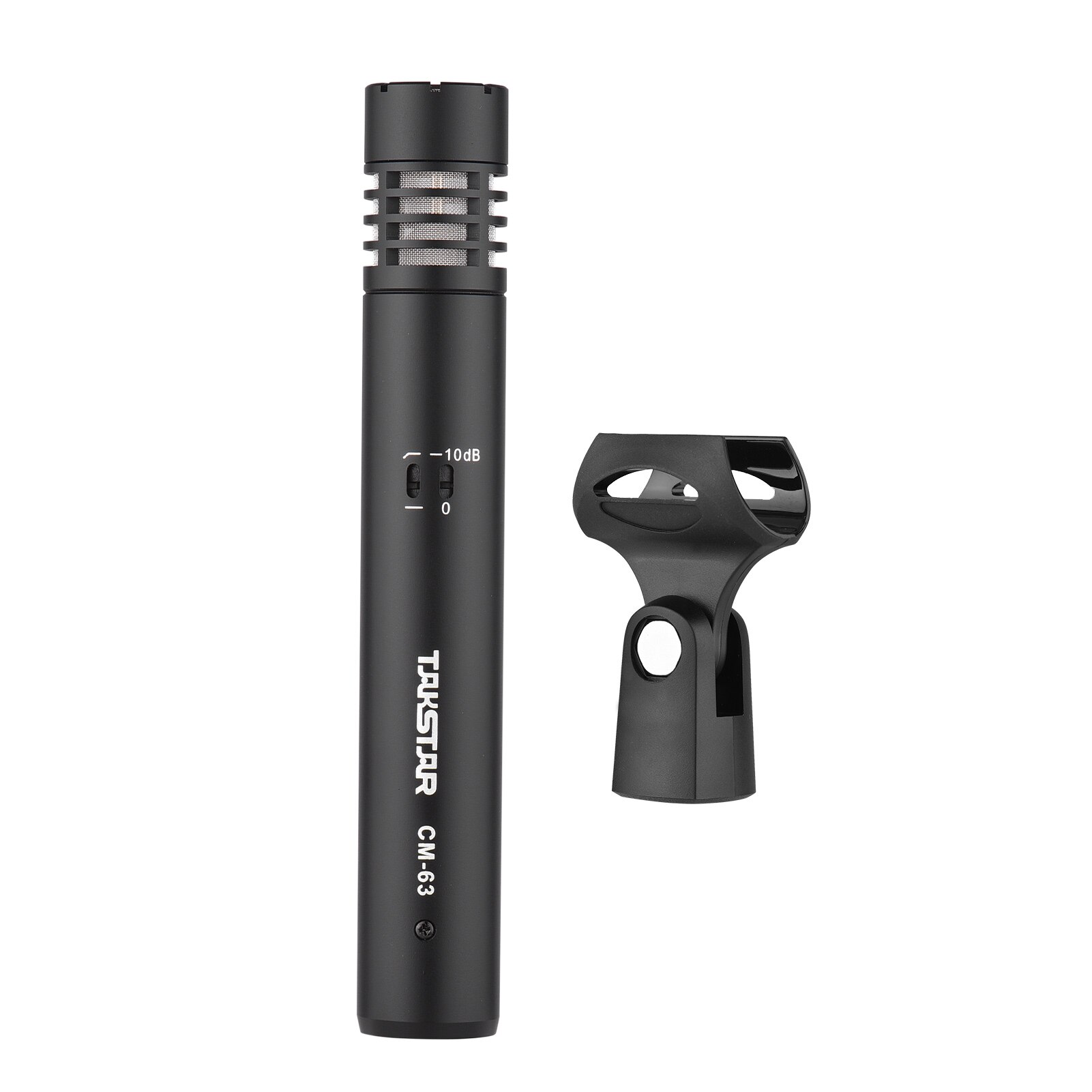 TAKSTAR CM-63 / CM-60 Diaphragm Condenser Microphone Moisture Resistant XLR Cardioid Mic 48V Phantom Power Supply